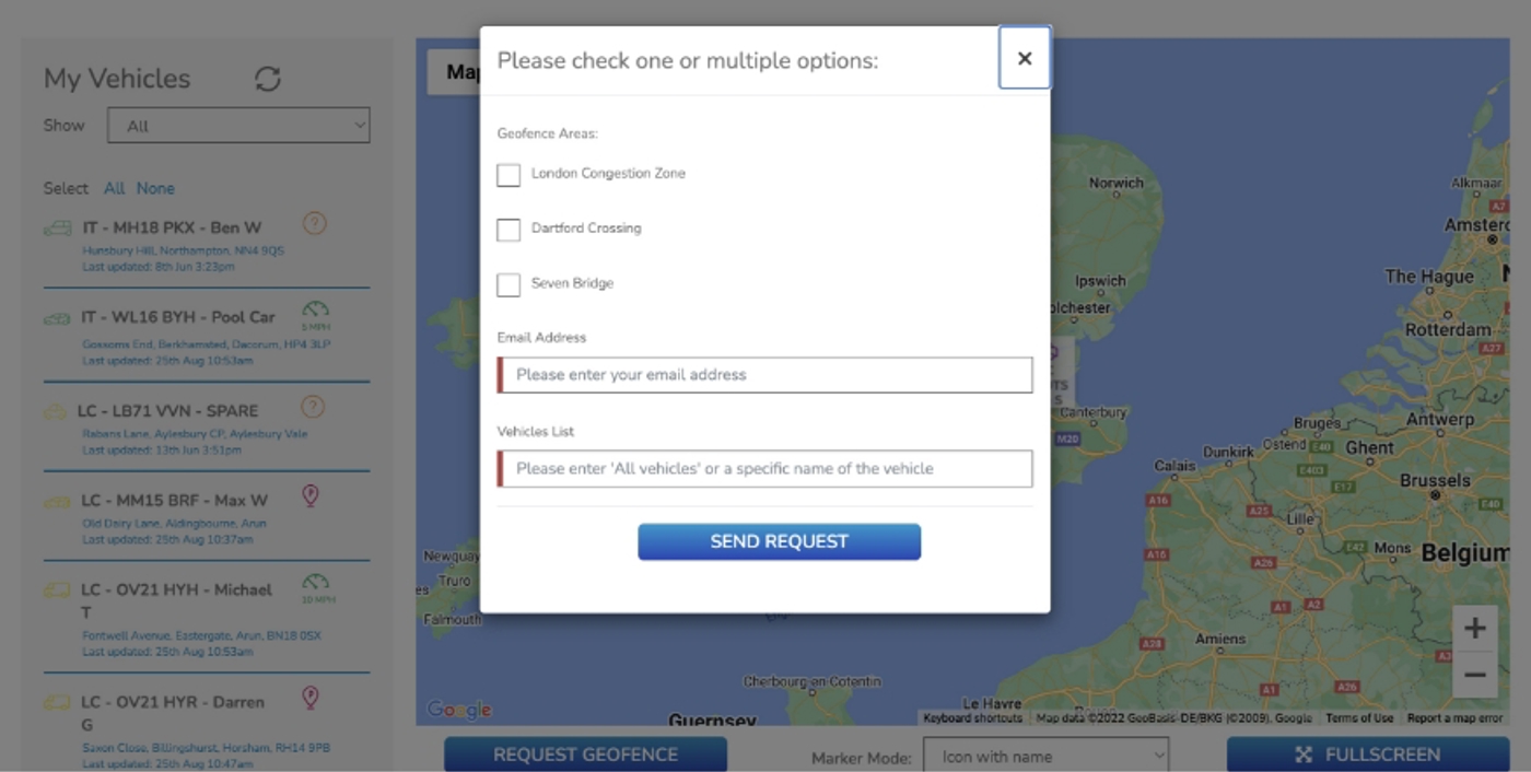 citytalk security vehicle tracking screen 4